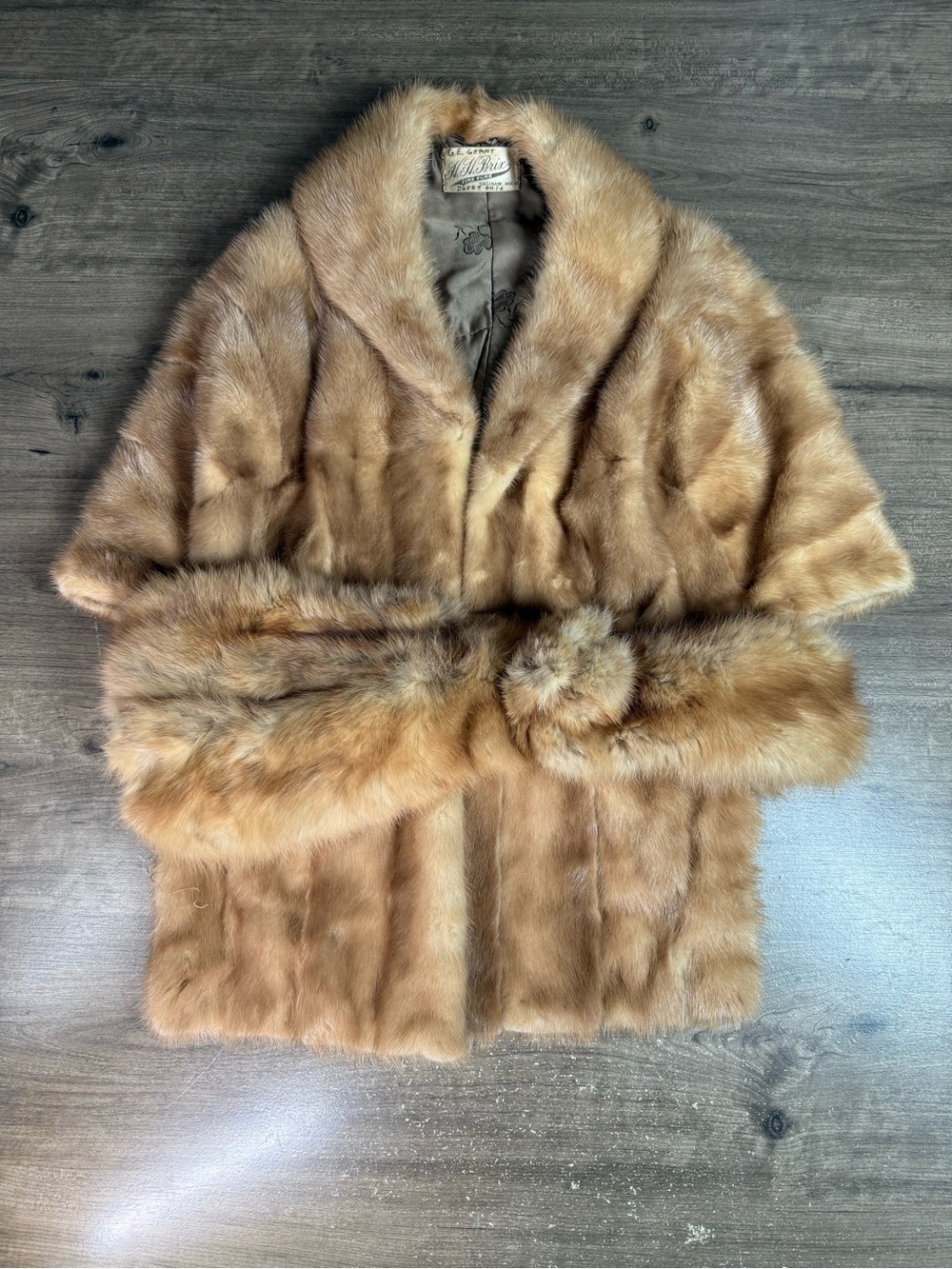 Vintage H.H. Brix Fine Furs Mink Jacket Coat XS-S